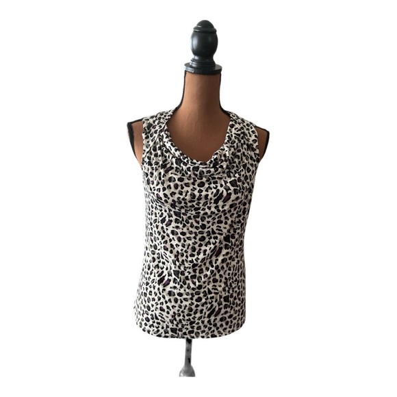 Nine West Tops - Preloved Nine West Animal Print Blouse XS #B190